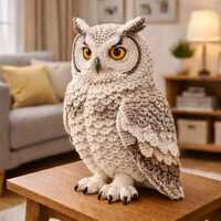 Realistic Owl Crochet Pattern PDF, Amigurumi Forest Animal Toy, Woodland Nursery Decor (PDF Download