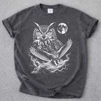 90s Owls Graphic T-Shirt, Men & Women's Unisex Graphic Tee, Vintage Forest Habitat Shirt, Re
