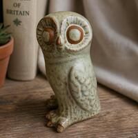 Vintage Tremar Pottery Owl Money Box, 1970s Cornwall Stoneware, Retro Owl Decor