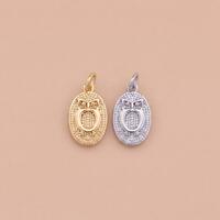 18K Gold Filled Owl Pendant,Nature Jewelry Pendant,Owl Charm for Necklace Bracelet Making