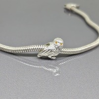 CHAMILIA Harry Potter Hedwig Owl Charm Chamilia Harry Potter Collection Charm 925 Sterling Silver SN