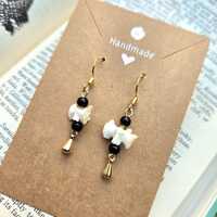 Ethically sourced owl pellet vertebrae earrings