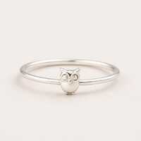 Owl Ring &bull; Minimalist Animal Band &bull; Dainty Nature Inspired Ring &bull; Simple Everyday Sta