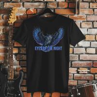 Owl T Shirt Design PNG Eyes of the Night Graphic Dark Aesthetic Streetwear Printable Hoodie Tee