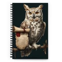 Journal de R&ecirc;ves Hibou Messager | Carnet &agrave; Spirale &Eacute;sot&eacute;rique | Grimoire 