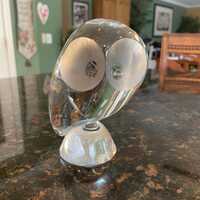 Large STEUBEN OWL Crystal figure.  5.5" tall.  Perfect condition!