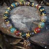 Owl Agate Gemstone Bracelet