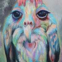 Owl Art Print: Fantasy owl painting by Gabbi Maria (9.5x12)