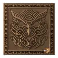 Tribal Owl STL Relief File for CNC Wood Carving 3D printing (Digital Download)