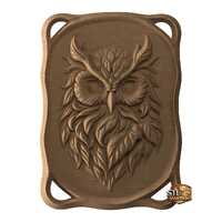 Forest Owl STL Relief File for CNC Wood Carving 3D printing (Digital Download)