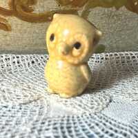 Cute Small OWL Ceramic Vintage Figurine Nature Decorating Decoration