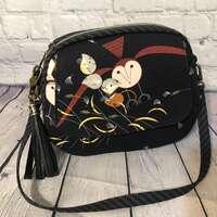 Mini Bowler Shoulder Bag - Charley Harper Owl Print