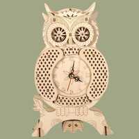 3D Wooden Owl Puzzle Kit | Laser-Cut Animal Model Craft, Glue-Free Assembly