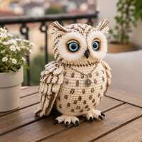 Snowy Owl Crochet Pattern PDF, Realistic Owl Amigurumi Tutorial, Cute Bird Crochet Plush, Woodland O