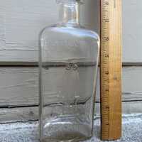 Vintage The Owl Drug Co. Embossed Glass Bottle