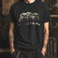 Dark Academia Owl Shirt, Gothic Forestcore Tee, Vintage Wildlife Owl T-Shirt, Witchy Nature Graphic 