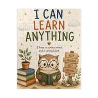 I Can Learn Anything Owl Puzzle | Educational Kids Jigsaw, Motivational Classroom Decor