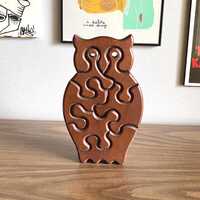 owl jigsaw puzzle wood