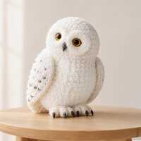 Snowy Owl Crochet Pattern PDF | Realistic Owl Amigurumi Tutorial | White Owl Plush | Winter Dé