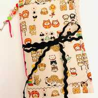 Kawaii treats journal, kittens, owls and Shiba inu friends, sushi journal, kawaii food journal, hand