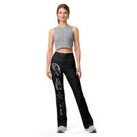 Magic Flare leggings, goth leggings, alt pants, owl leggings, potion leggings, rabbit foot pants