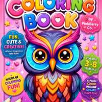 Owl Coloring Book for Kids | Cute Owl Coloring Pages | Kawaii Forest Animals Art | Printable PDF Dow