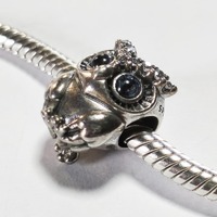 Authentic Pandora Sparkling Owl Charm
