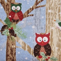 Gina Linn Christmas Owl fabric