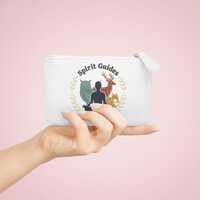 Spirit Guides Mini Clutch Bag | Meditation Owl Deer Fox Silhouette
