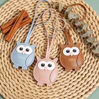 Exquisite Owl Bag Accessory, Custom Engraved Name Metal Keychain