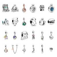 Cute Animal Charm Bead, Alloy Owl Fish Pig Panda Dangle Charm for Pandora Style Bracelet, Fairy Tale