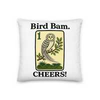 Owl Bird Bam Premium Pillow