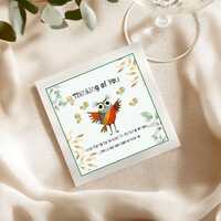 Funny Owl Thinking of You Card &ndash; Cute Animal Humour, Printable 6x6 Digital Download