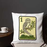 Owl Bird Bam Premium Pillow