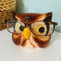 Vintage Owl Eye Glasses Holder
