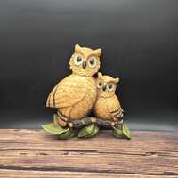 Homco Owl Owls Wall Decor Hanging Plastic Vintage Boho 1975 Nature Wildlife