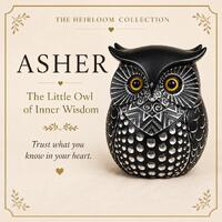 Asher Owl Figurine | Inner Wisdom Keepsake, Heirloom Collection