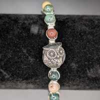 Handmade Wirework Owl Cuff Bracelet
