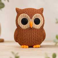 Brown Owl Figurine – Cute Desk Buddy – Baby Shower – Nursery Decor – Teacher