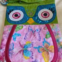 Owl Purse, Crossbody or Shoulder, Whimsical, Artistic, Unique