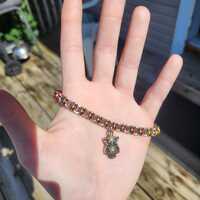 Barrelweave chainmail Owl Bracelet