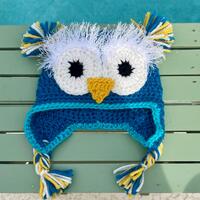 Owl Baby Hat, Crochet Owl Baby Hat, Newborn, Baby Gift, Halloween Baby Hat, Animal Hat, Homemade Owl