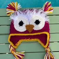 Owl Baby Hat, Crochet Owl Baby Hat, Newborn, Baby Gift, Halloween Baby Hat, Animal Hat, Homemade Owl