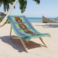 Stacked Owls Beach Towel Cute Woodland Bird Pattern