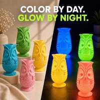 3D Printed Owl Fairy Lamp, Owl Luminary, Glow in the Dark