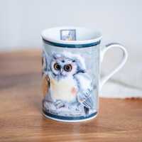 Vintage Valerie Pfeiffer Owl Mug | Baby Owl Coffee Cup | Wildlife Bird Mug | Collectible Ceramic Tea