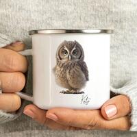Personalised Owl Mug, Custom Owl Coffee Cup, Owl Lover Gift, Custom Name Mug, Cute Woodland Animal M