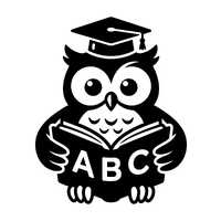 Graduation Owl SVG - Back To School Kids Education Cute Teacher Wise Bird Read Book Printable Cut Fi