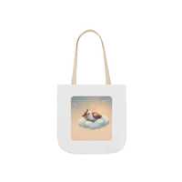 Starry Sky Nap Owl Sleepy Canvas Tote Bag