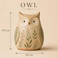 Owl Slab Pottery Template, Printable Ceramic Owl Pattern, Handbuilding Clay PDF SVG Digital Download